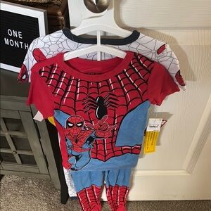 Marvel Spider-Man Pajama Set Red and Blue